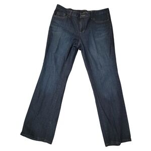 ANA A New Approach Womens Dark Wash Bootcut Jeans Size 12 Stretch Denim‎